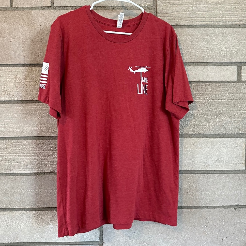 Red Nine Line T-shirt